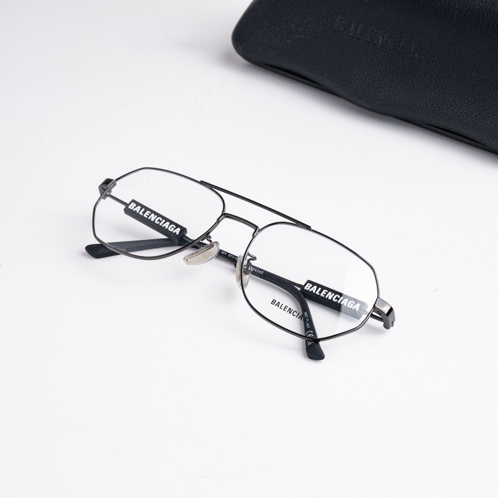 BALENCIAGA BB0117O 001 GREY – 57-18-145 (3)