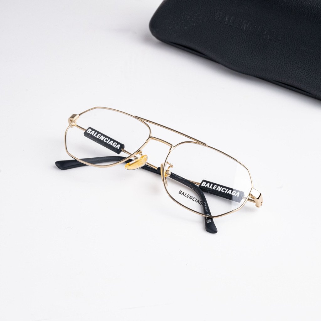 BALENCIAGA BB0117O 003 GOLD – 57-44-145 (3)