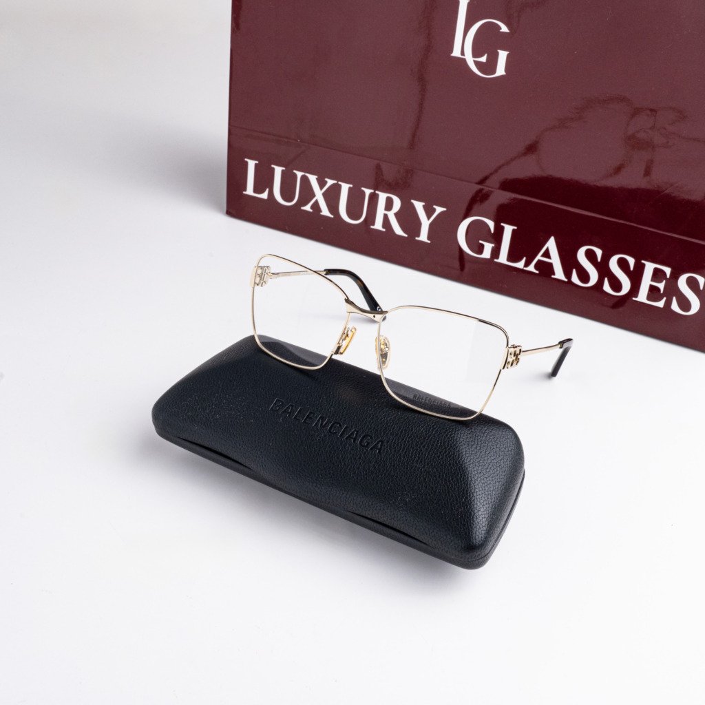 BALENCIAGA BB0339O 003 GOLD – 59-16-145 (1)