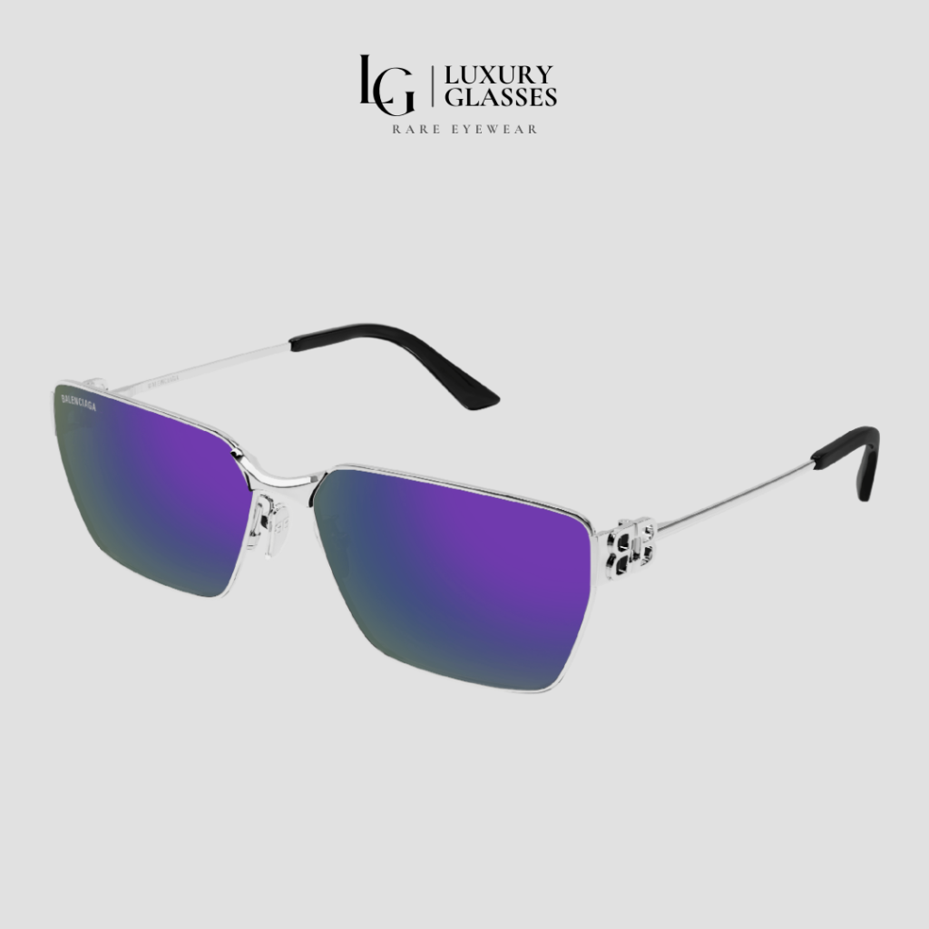 BALENCIAGA BB0374SK 003 SILVER VIOLET – 63-15-145 (1)