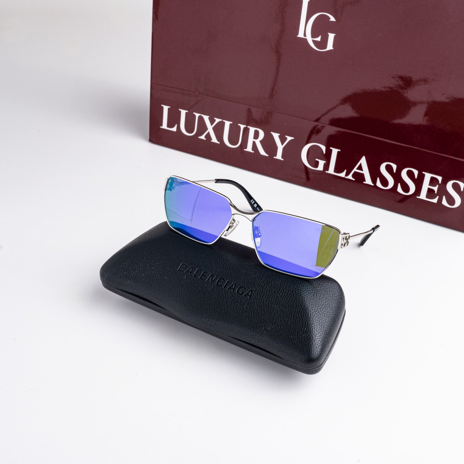 BALENCIAGA BB0374SK 003 SILVER VIOLET