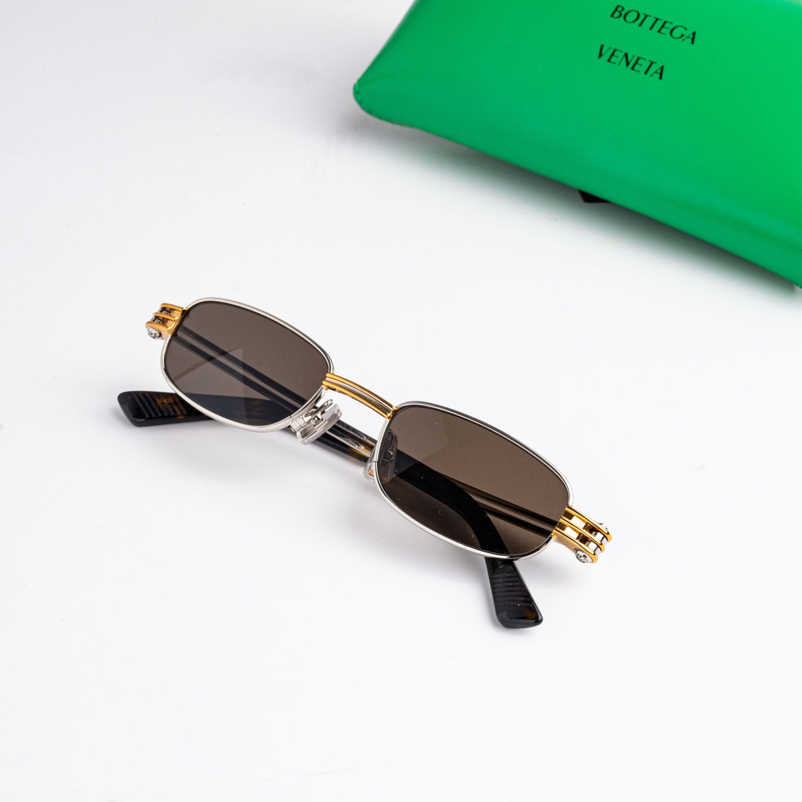 BOTTEGA VENETA BV1381S 001 SILVER BROWN – 50-20-145 (3)