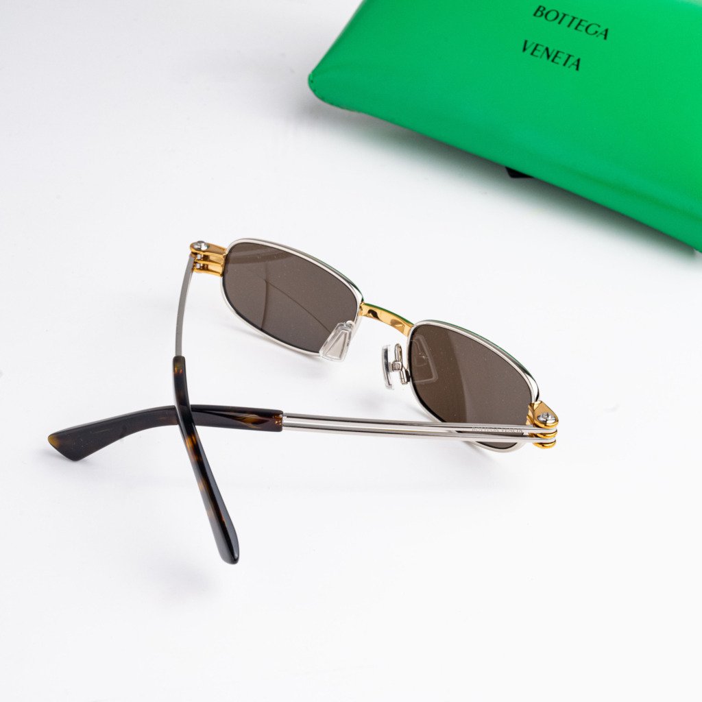 BOTTEGA VENETA BV1381S 001 SILVER BROWN – 50-20-145 (4)