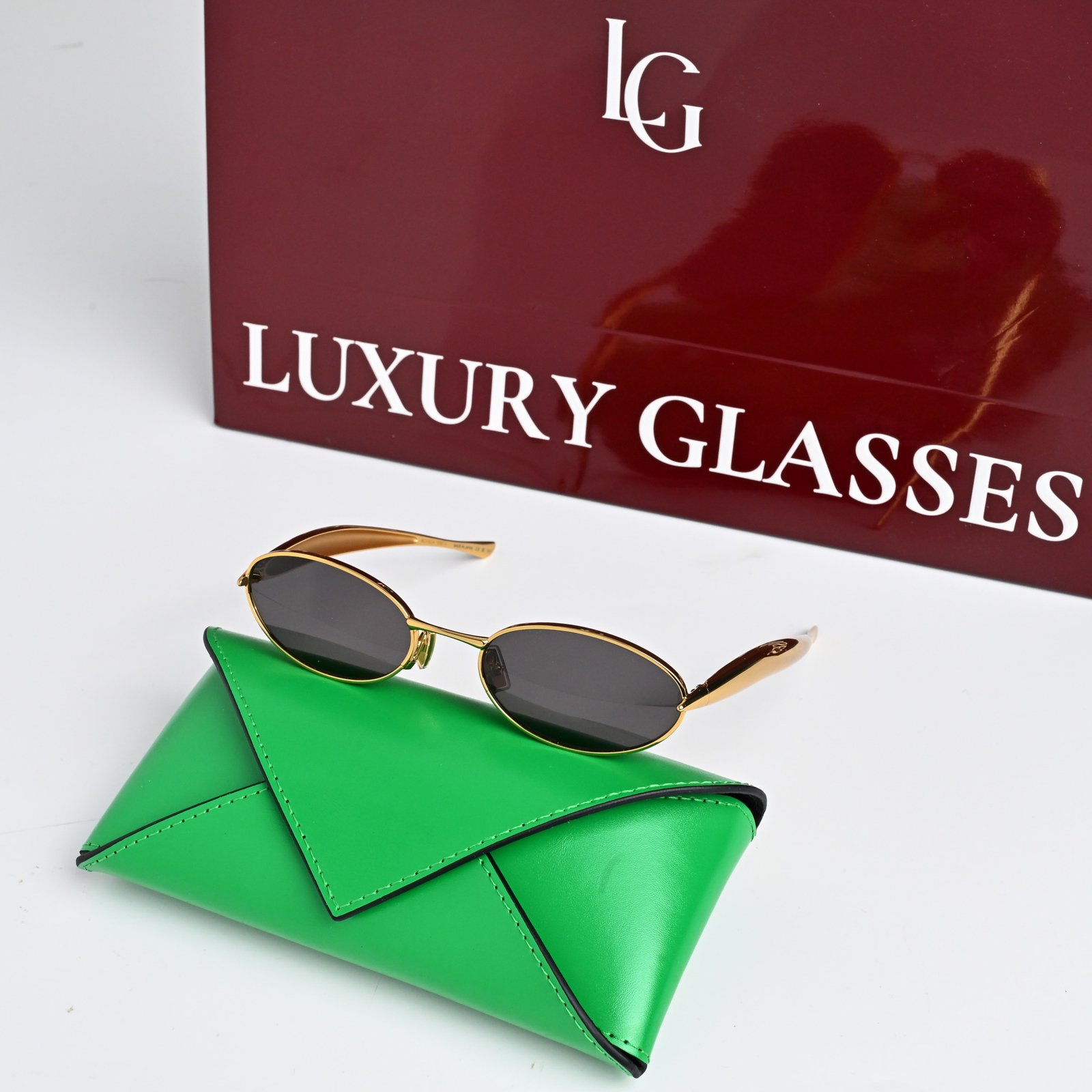 BOTTEGA VENETA BV1386S 001 GOLD GREY