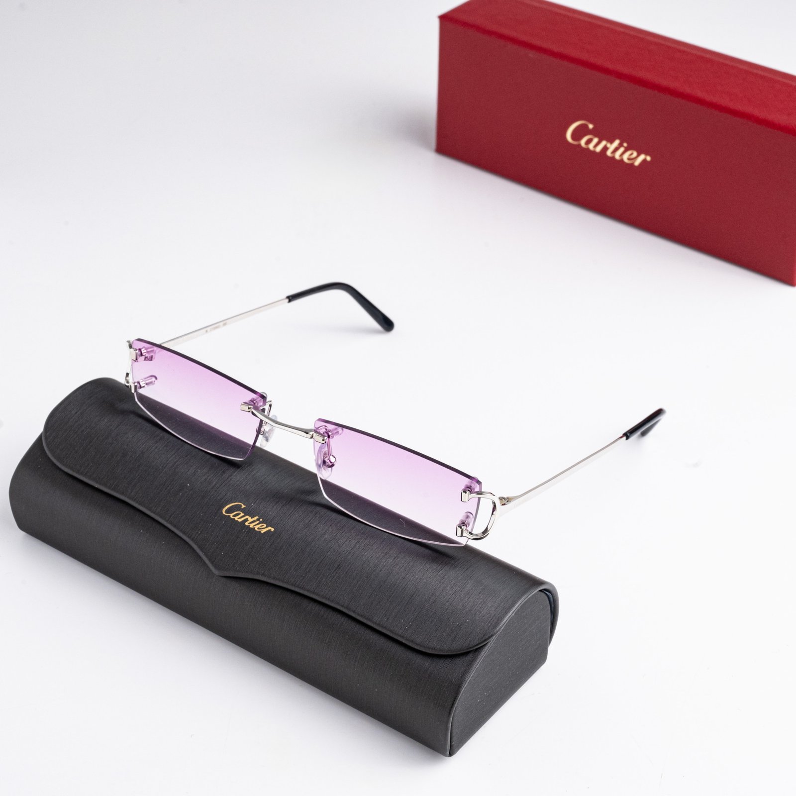 CARTIER CT0092O 002 TWILIGHT MAUVE CUSTOM LENSES – 53-19-140 (2)