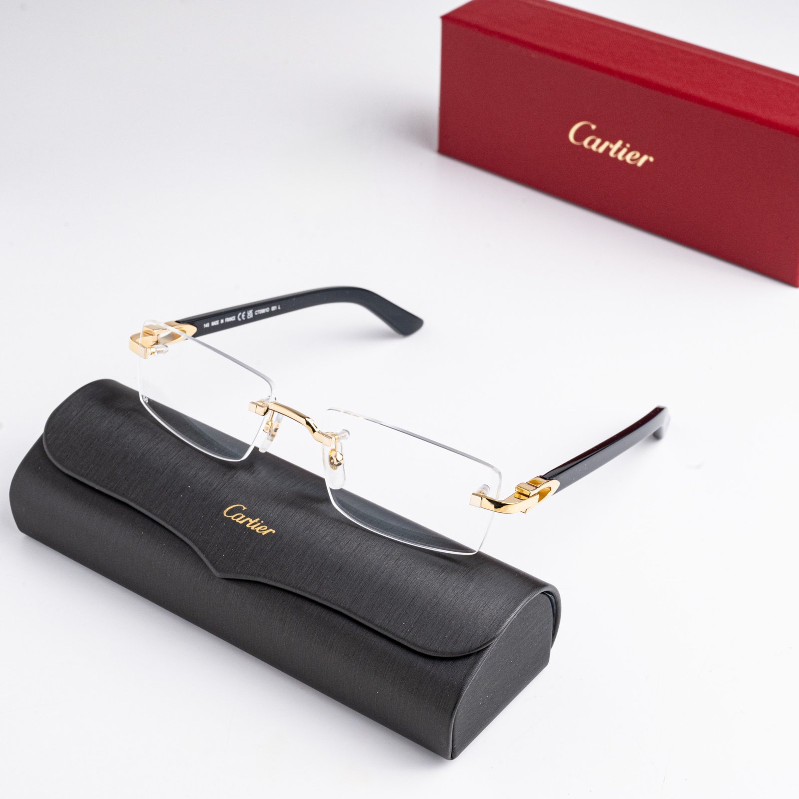 CARTIER CT0581O 001 GOLD BLACK – 56-18-145 (2)