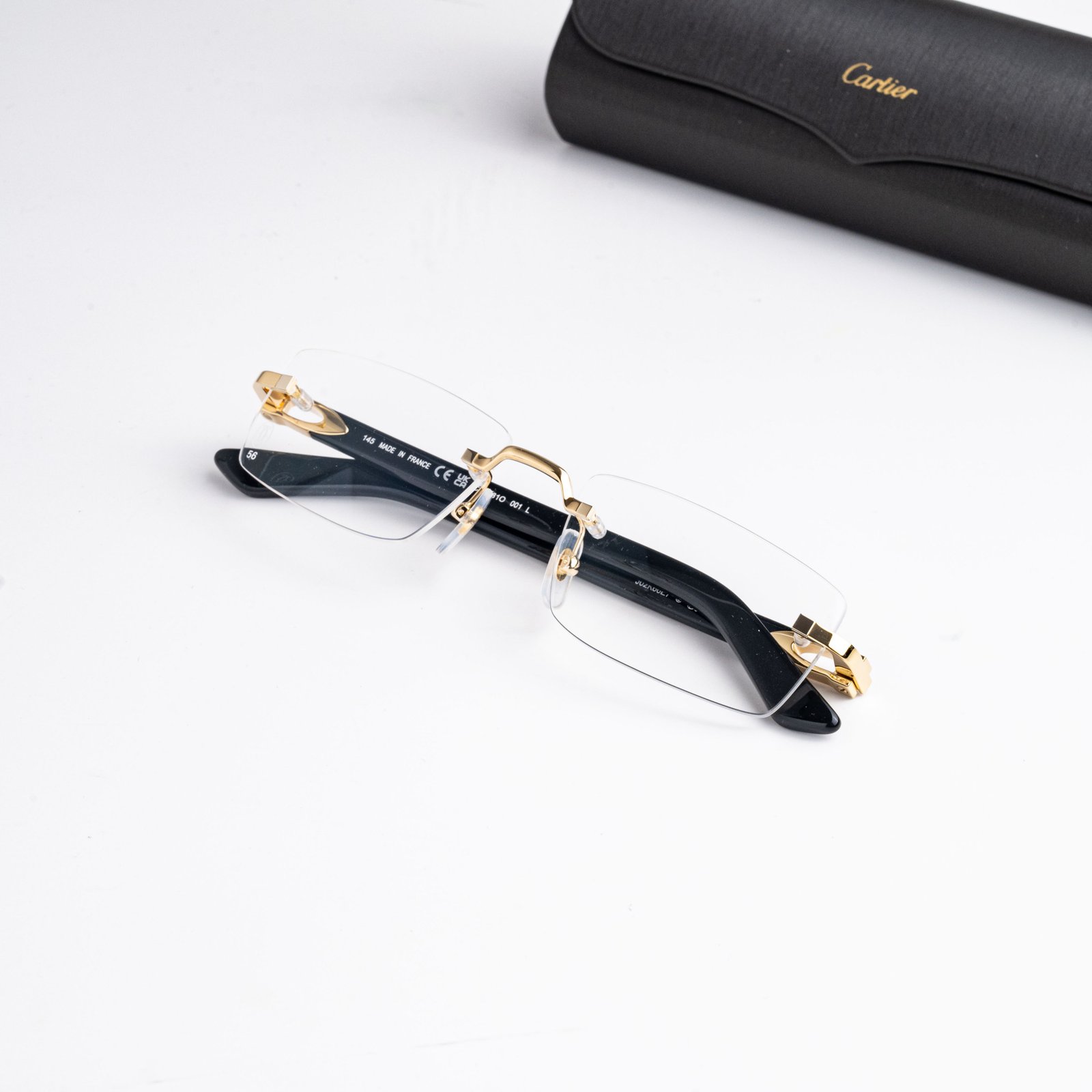 CARTIER CT0581O 001 GOLD BLACK – 56-18-145 (3)