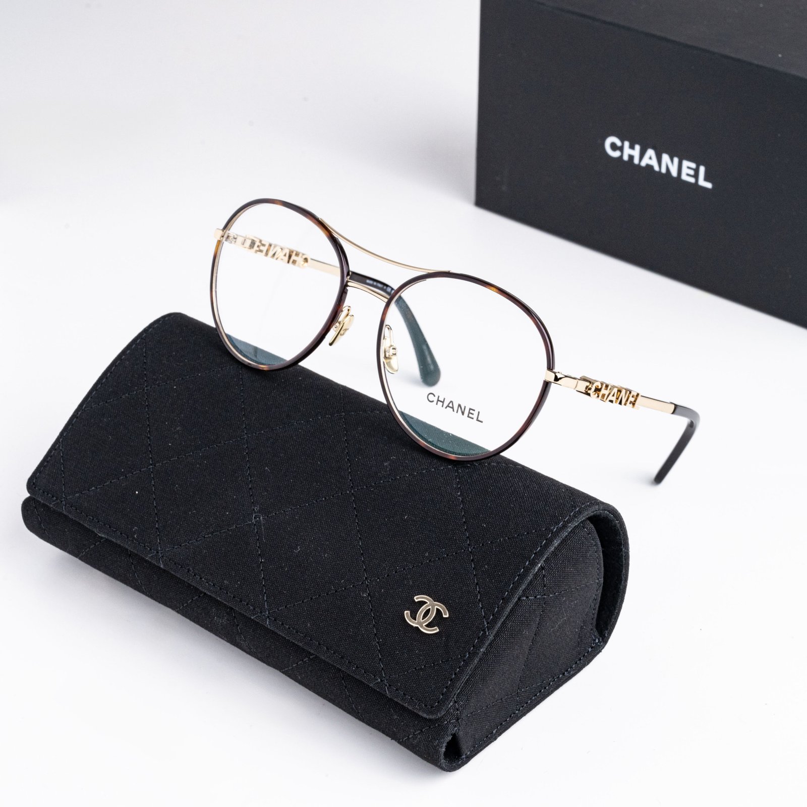 CHANEL 0CH2214 C429 GOLD BLACK – 53-17-135 (2)