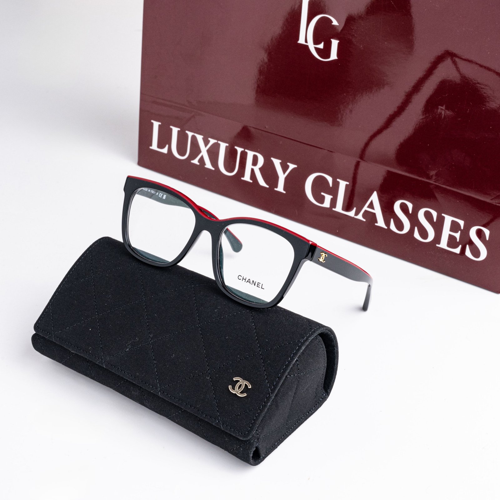 CHANEL 0CH3392 1794 BLACK RED