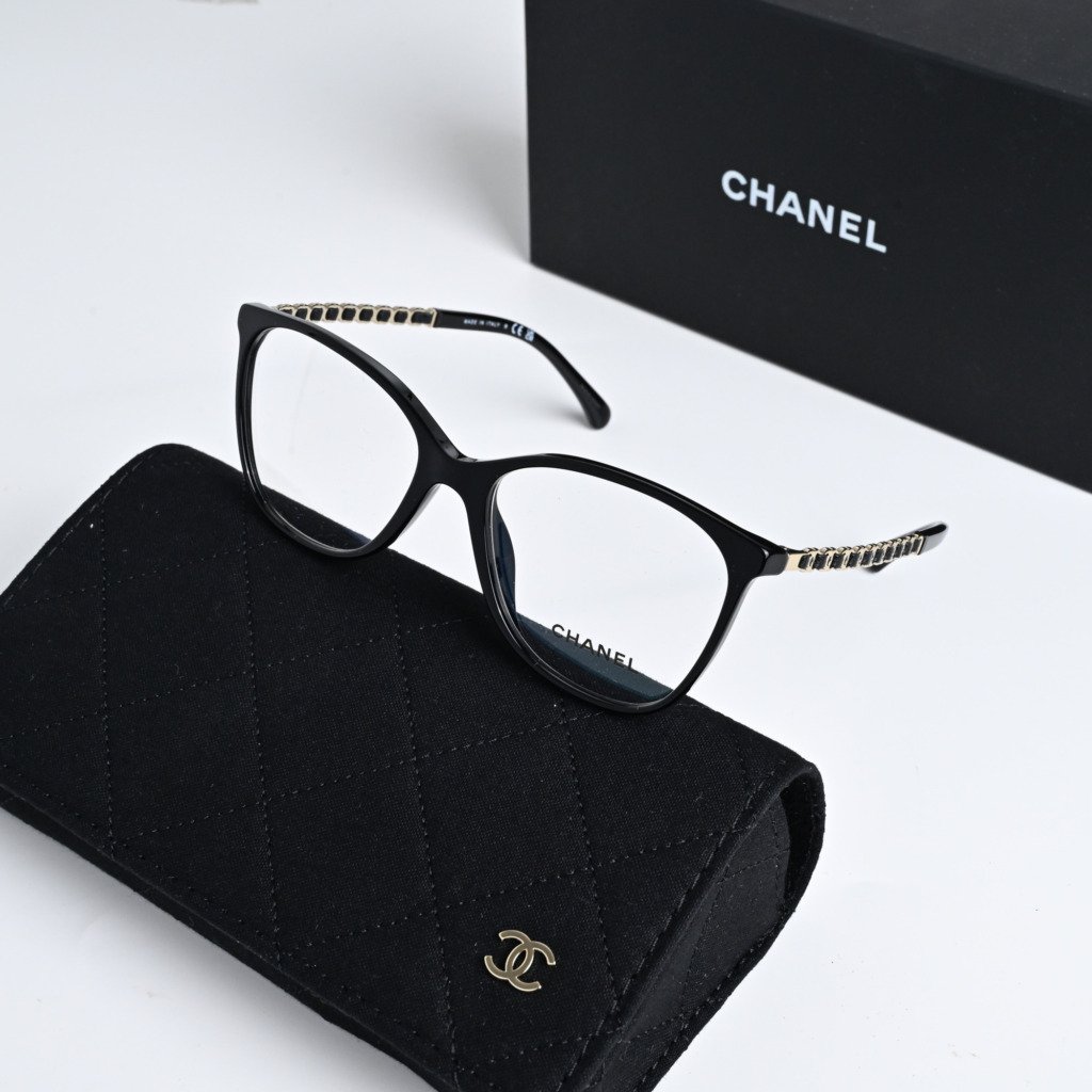 CHANEL 0CH3408Q C622 BLACK – 52-16-140 (1)