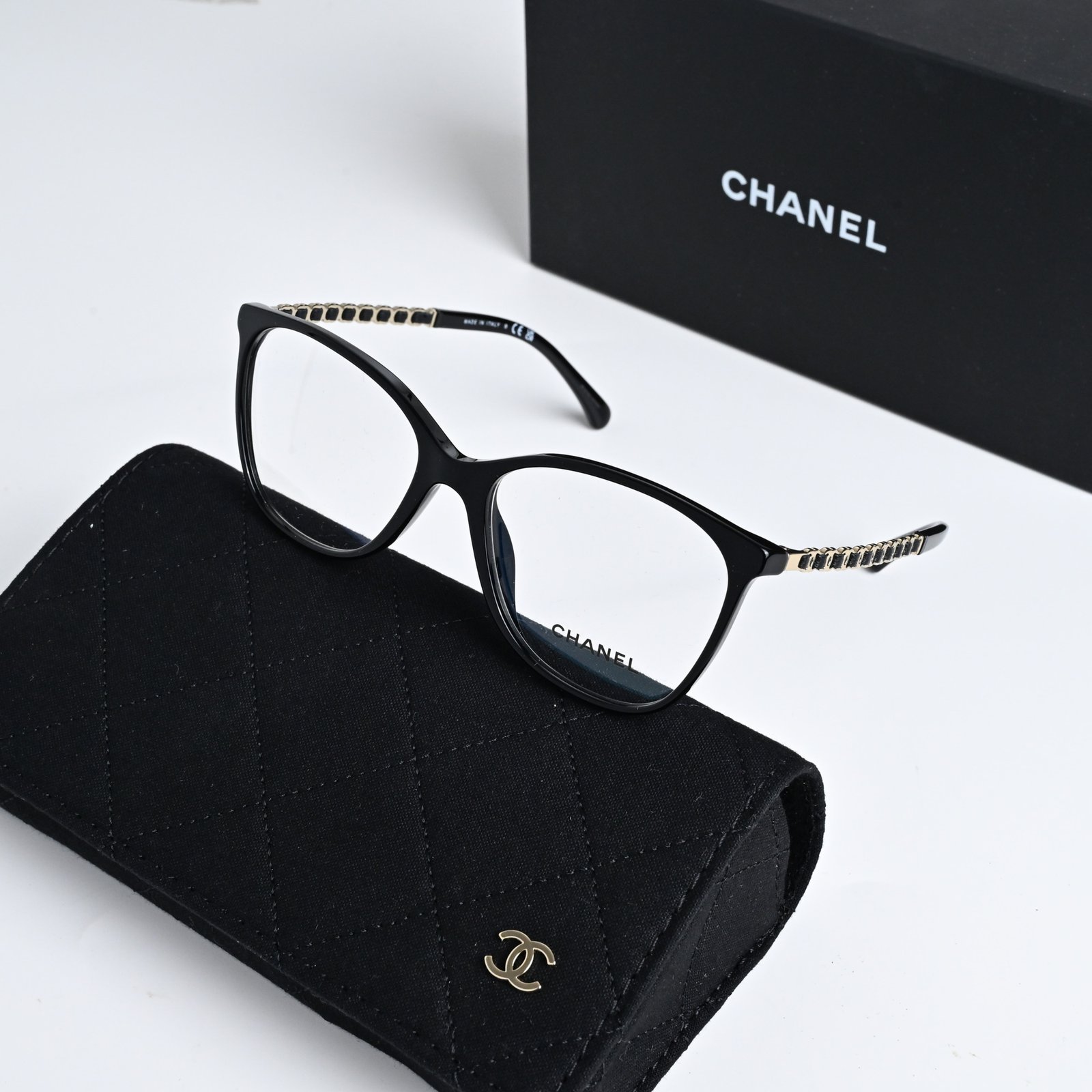 CHANEL 0CH3408Q C622 BLACK – 52-16-140 (1)
