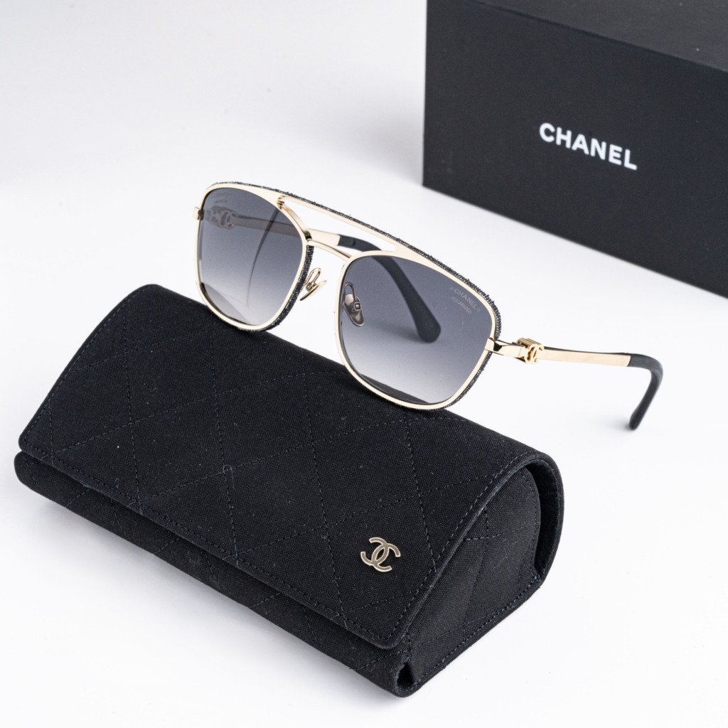 CHANEL 0CH4290Q C395S8 PALE GOLD BLACK DARK – 56-18-140 (2)