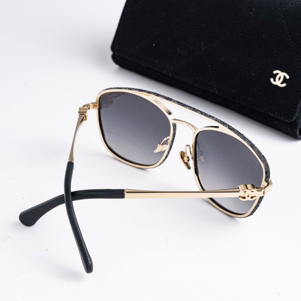 CHANEL 0CH4290Q C395S8 PALE GOLD BLACK DARK – 56-18-140 (4)