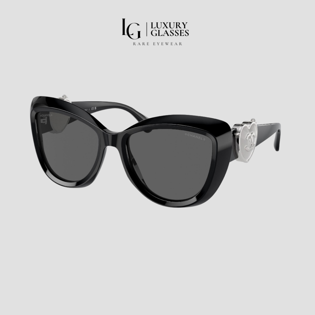 CHANEL 0CH5517 C501S4 BLACK DARK GREY – 54-18-142 (1)