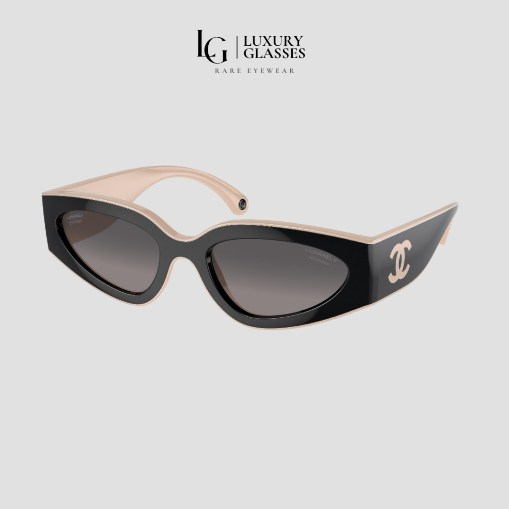 CHANEL 0CH6056 C534M3 BLACK BEIGE GREY – 54-20-140 (1)