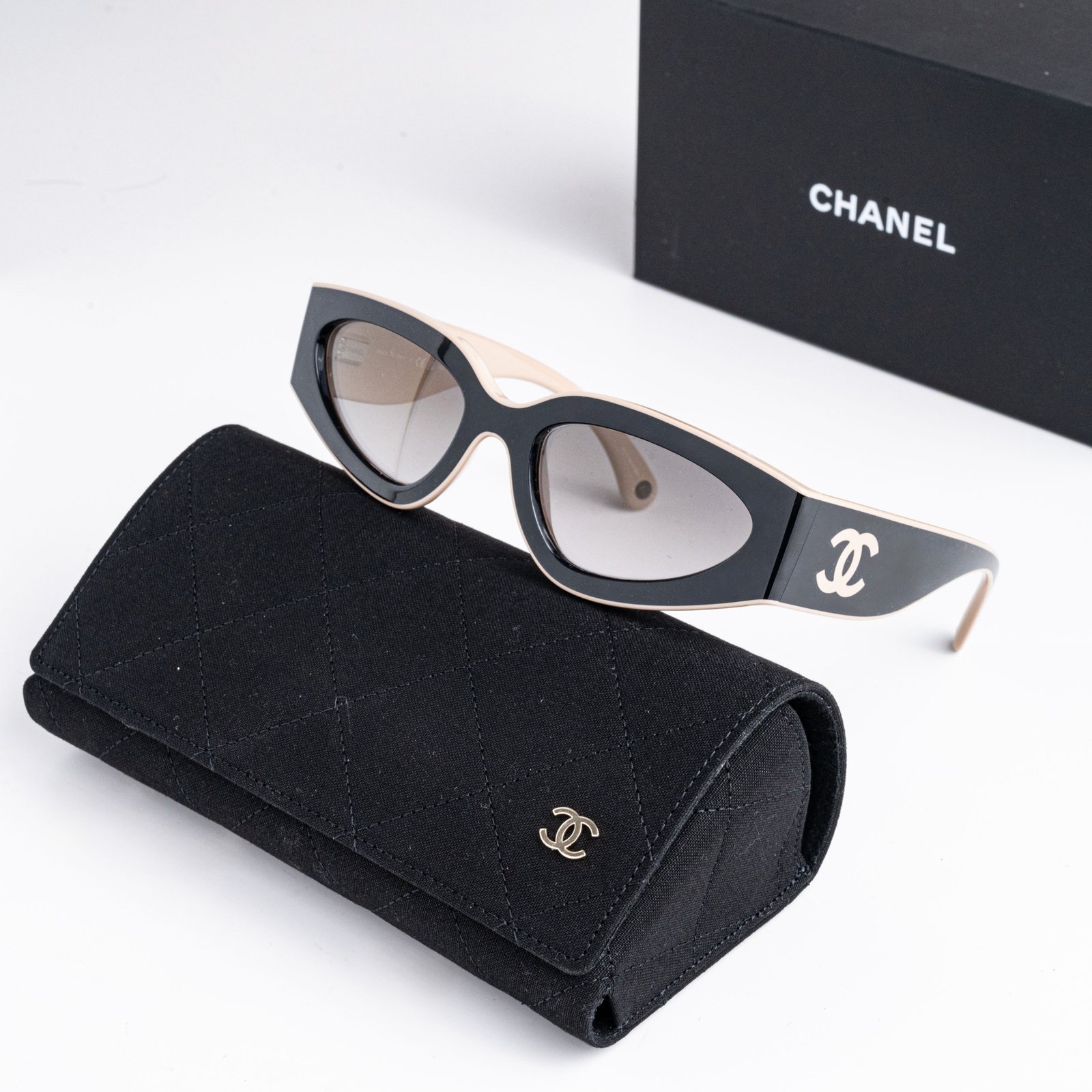 CHANEL 0CH6056 C534M3 BLACK BEIGE GREY – 54-20-140 (2)