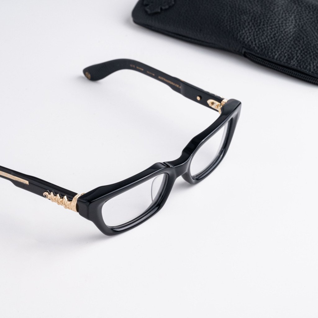 CHROME HEARTS ASSTRAORDINAIRE – A BLACK – 18K GOLD PLATED (6)