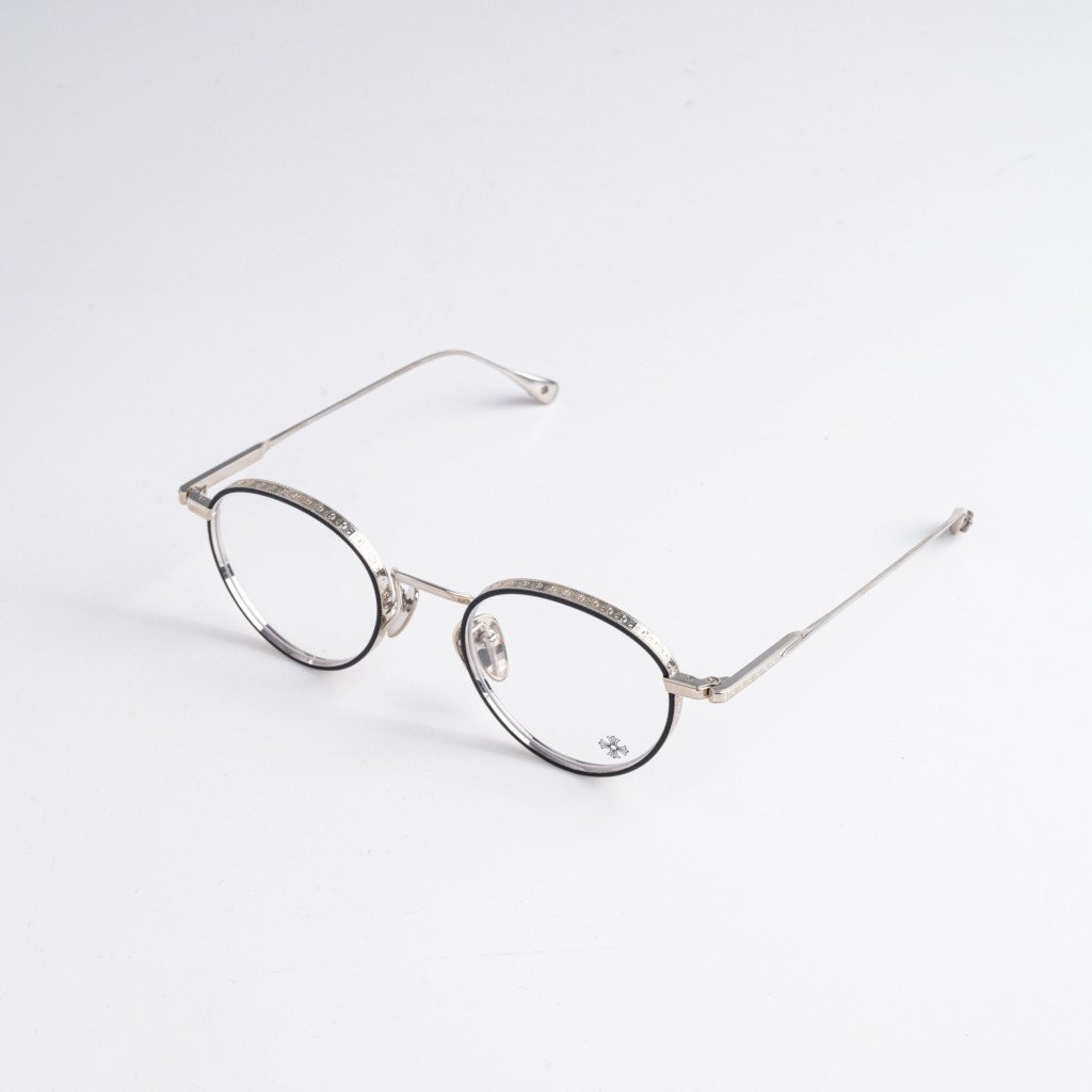 CHROME HEARTS THICK MATE BLACK _ SHINY SILVER (3)