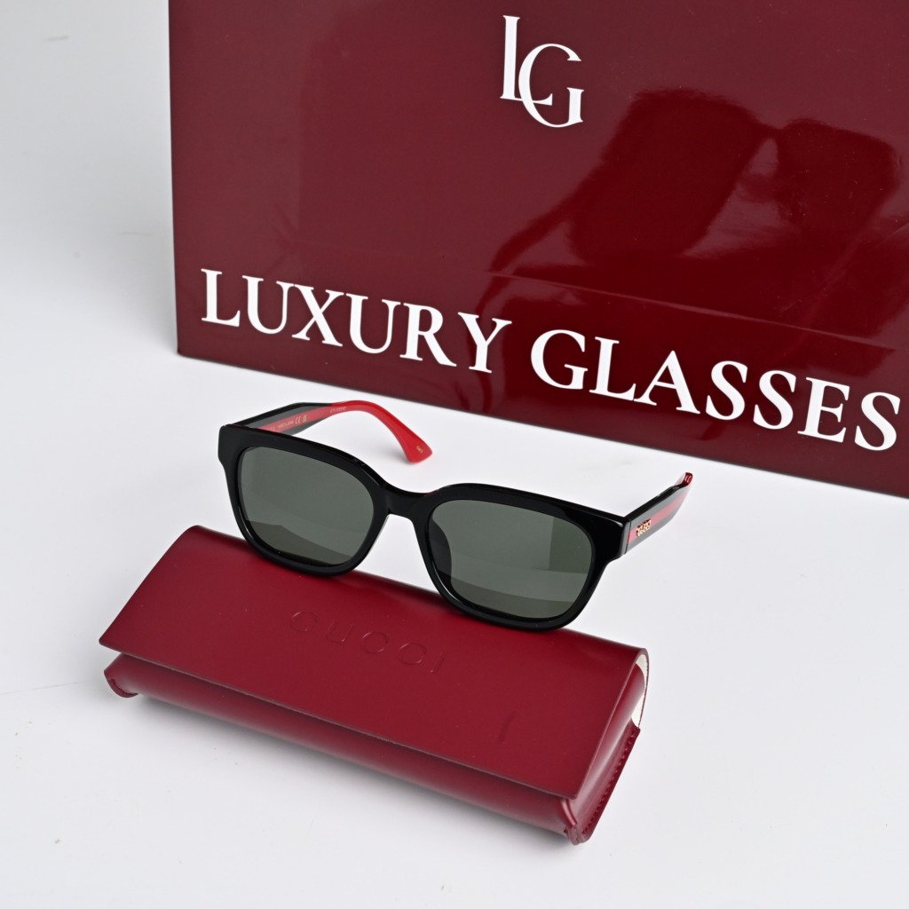 GUCCI GG1872SK 001 BLACK GREEN DARK GREY – 56-18-145 (1)