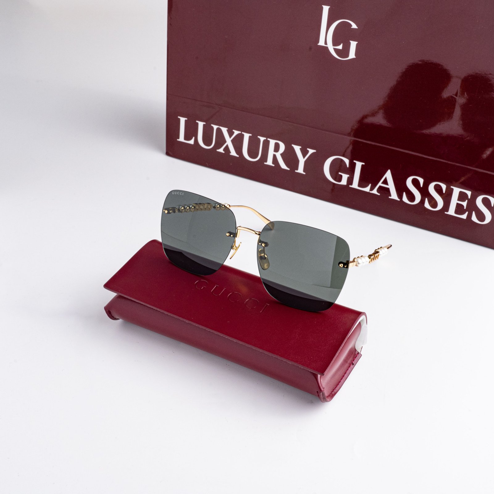 GUCCI GG1923SA 001 GOLD DARK GREY