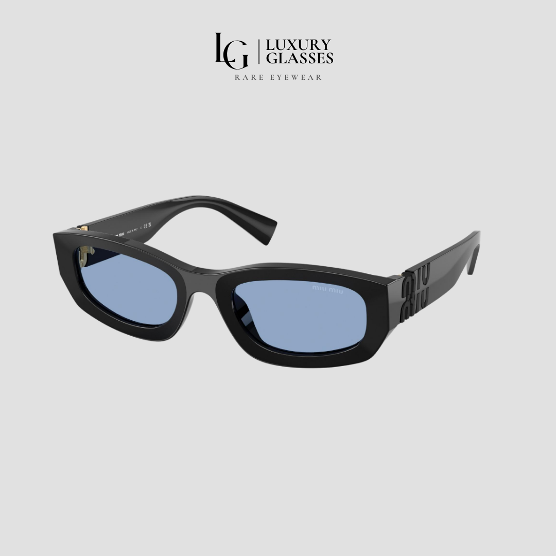 MIU MIU MU B04S 16K30U BLACK LIGHT BLUE