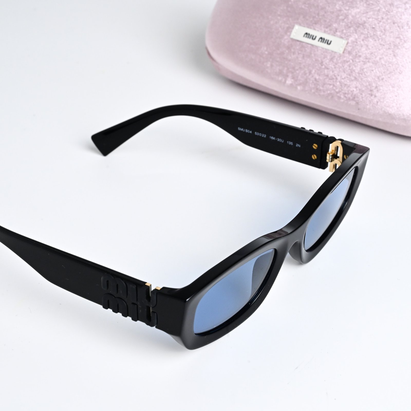 MIU MIU MU B04S 16K30U BLACK LIGHT BLUE – 53-22-135 (5)