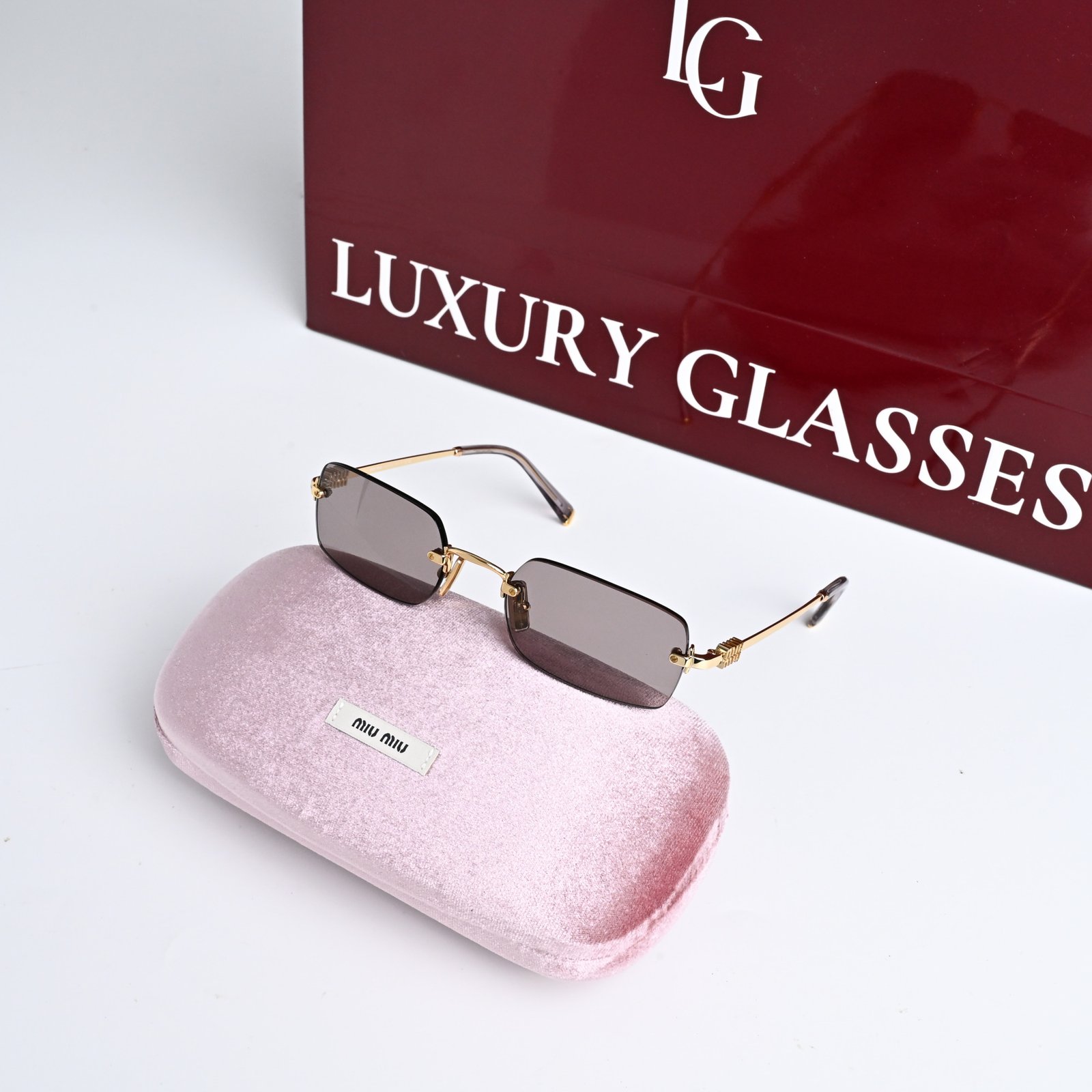 MIU MIU MU B50S 5AK20I GOLD PURPLE BROWN