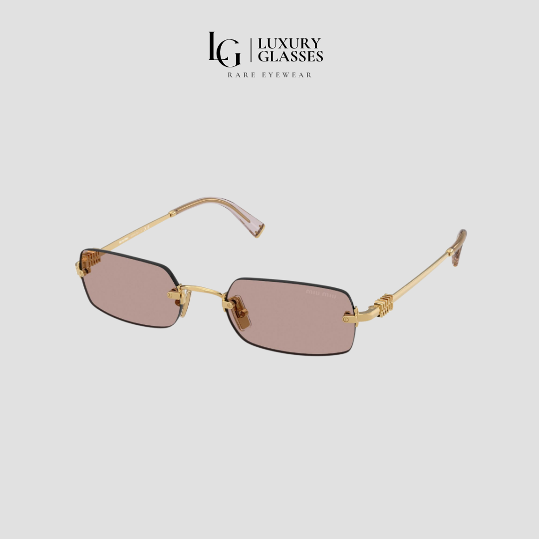 MIU MIU MU B50S 5AK20I GOLD PURPLE BROWN