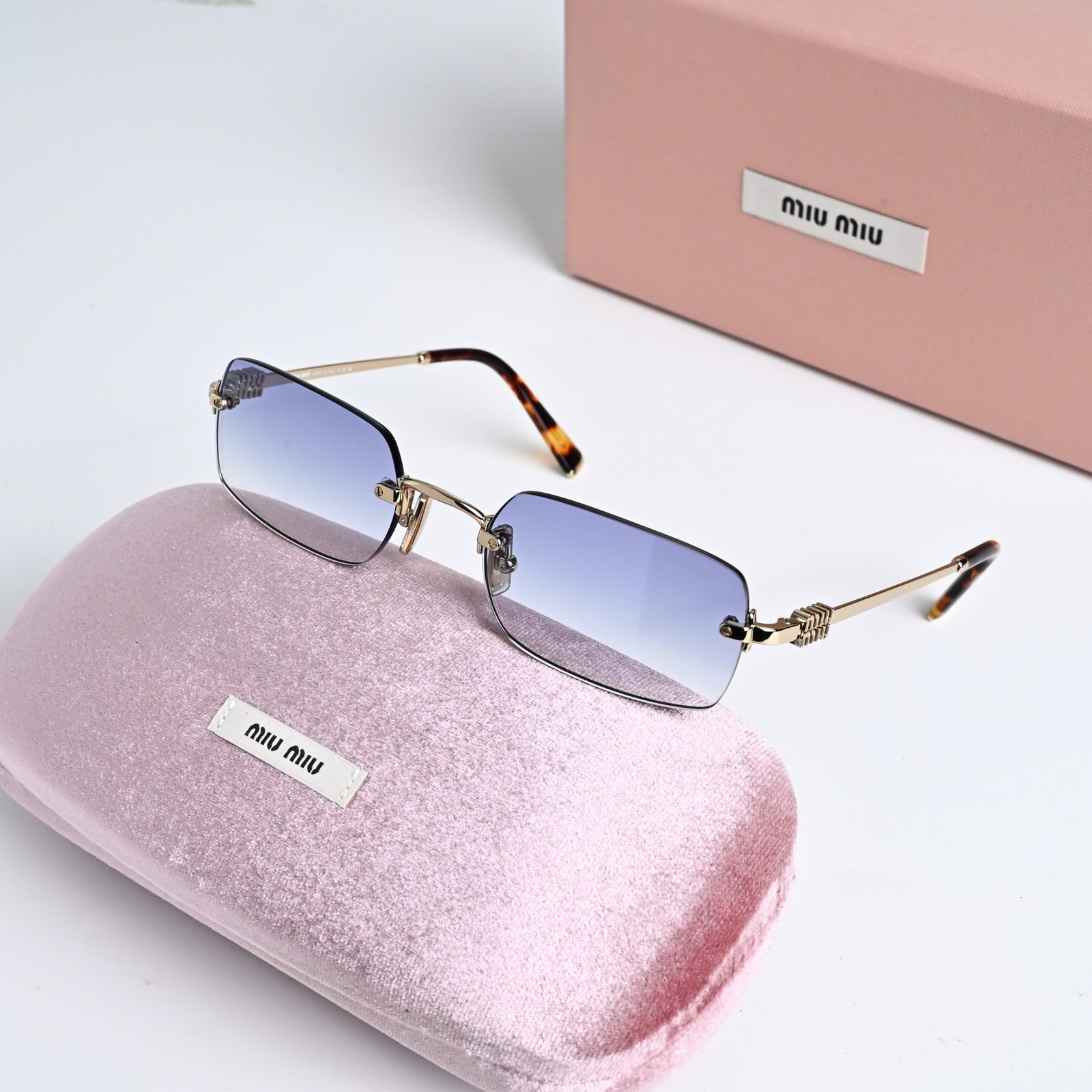 MIU MIU MU B50S ZVN80O GOLD GRADIENT BLUE – 52-20-140 (2)