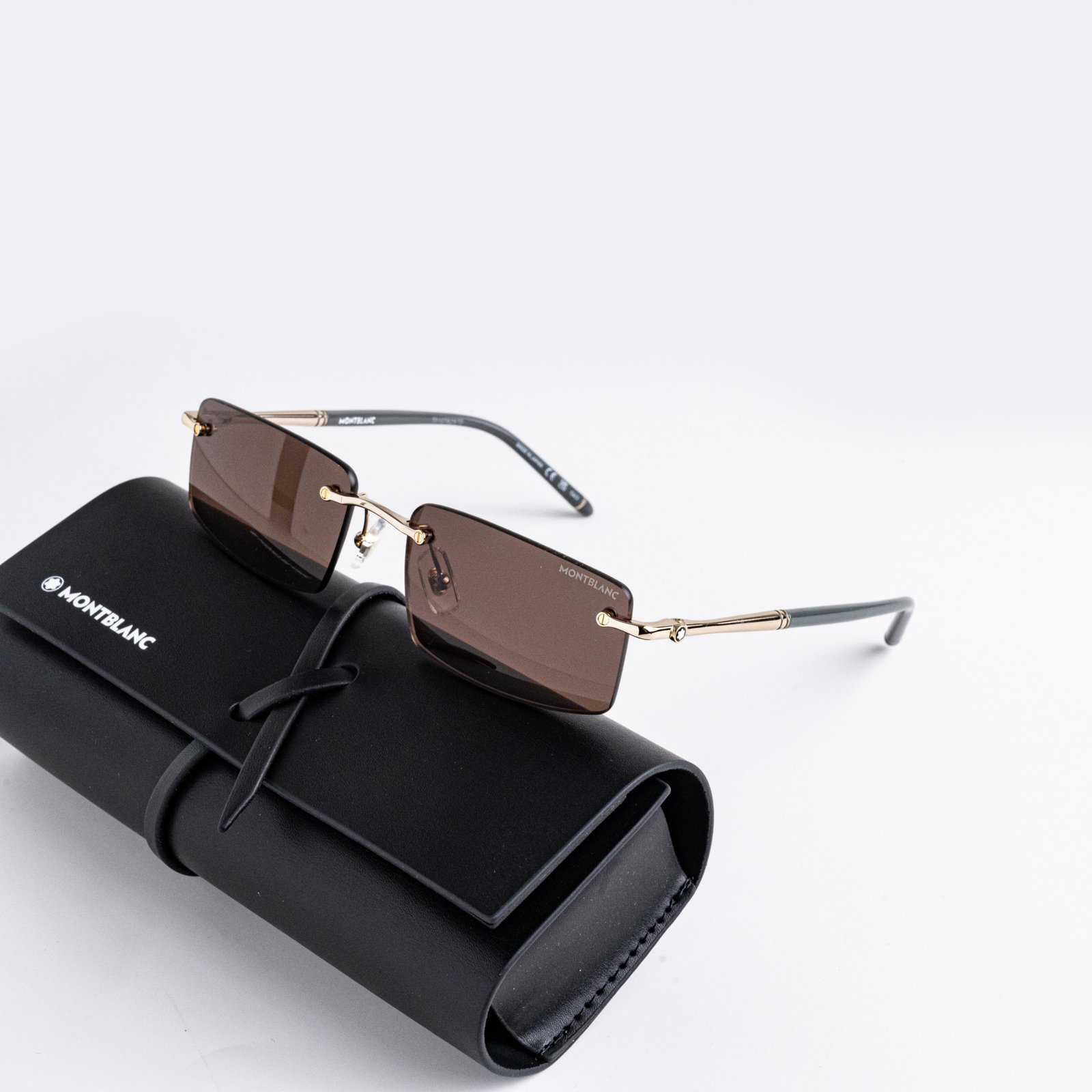 MONTBLANC MB0443S 005 BLACK GOLD BROWN