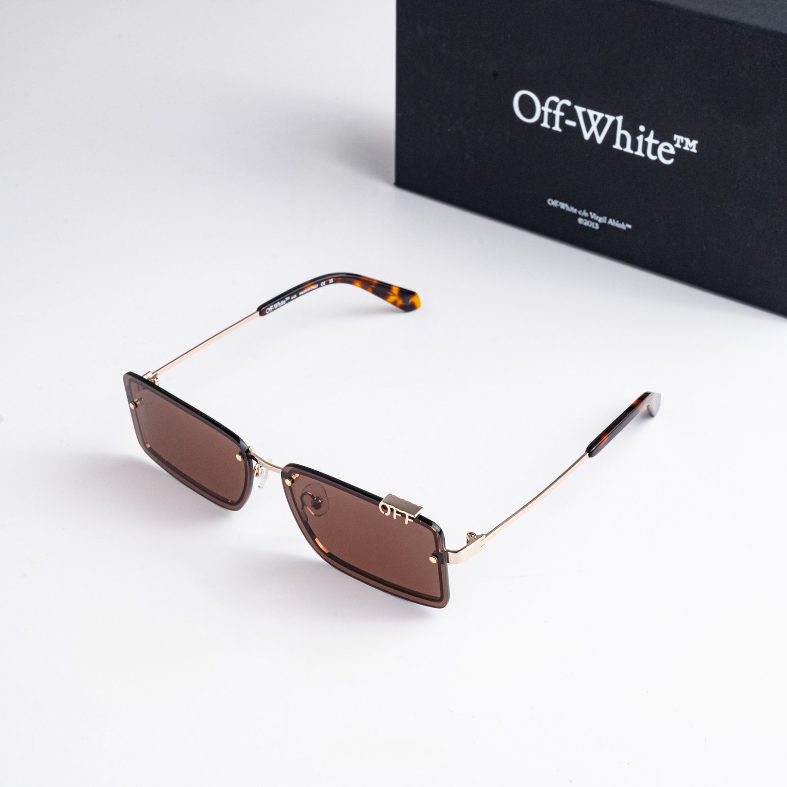 OFF WHITE TAMPA OERI13NF24MET0017664 GOLD BROWN – 60_14_145 (3)
