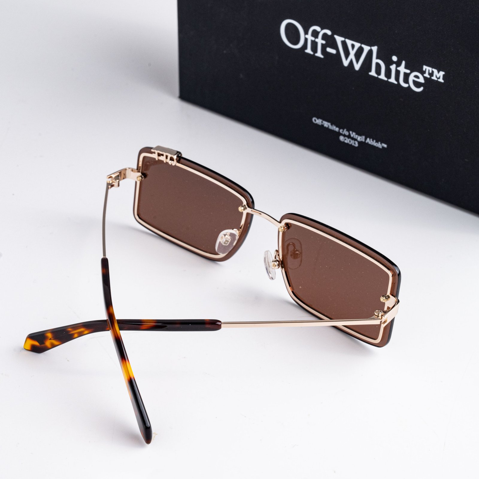 OFF WHITE TAMPA OERI13NF24MET0017664 GOLD BROWN – 60_14_145 (5)