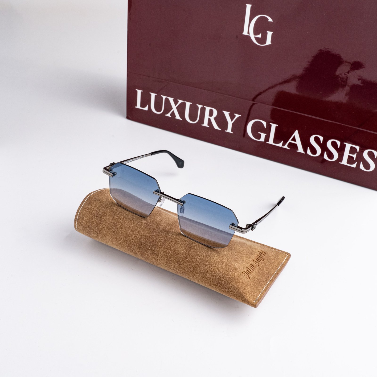 PALM ANGELS QUARTZ PERI10GS25MET0011007 GUNMETAL BLUE GRADIENT