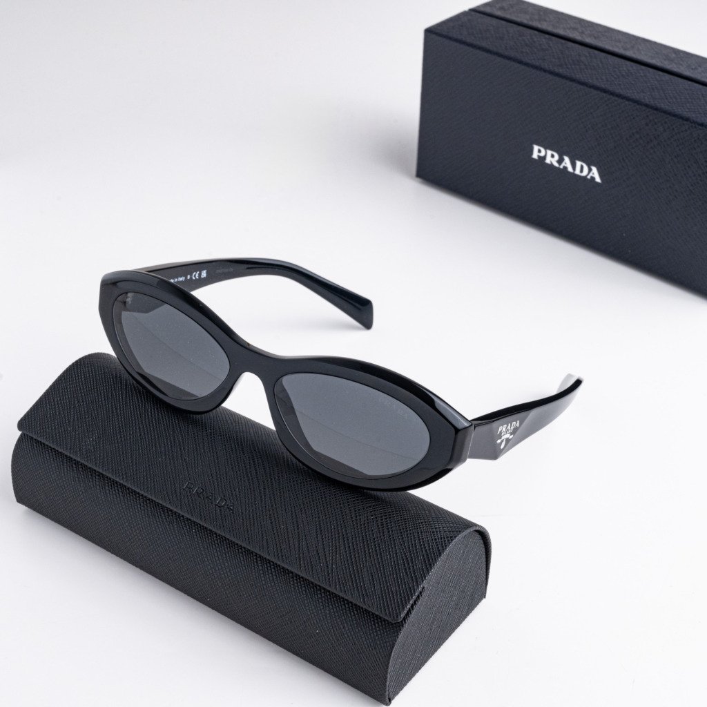 PRADA PR 26ZS 16K08Z BLACK DARK GREY – 55-16-145 (2)