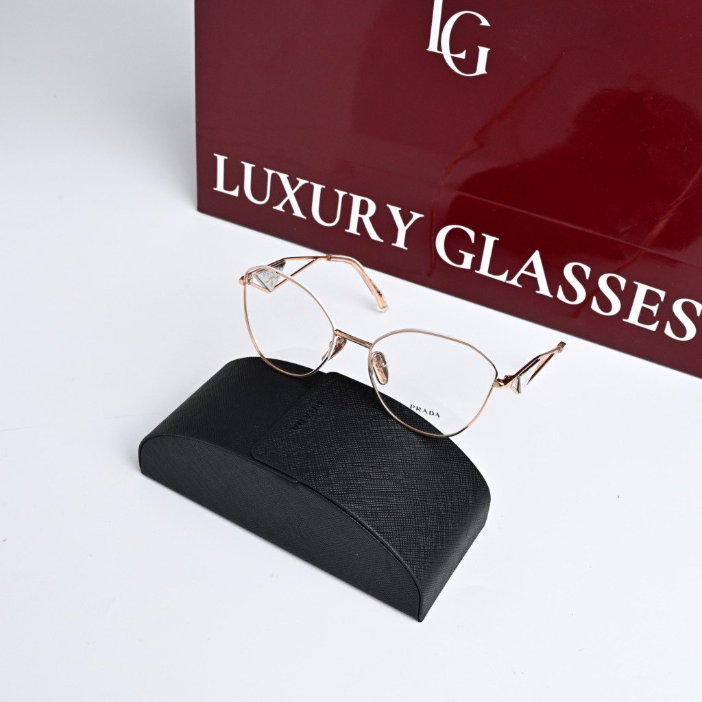 PRADA PR 52ZV SVF1O1 PINK GOLD – 55-18-145 (1)