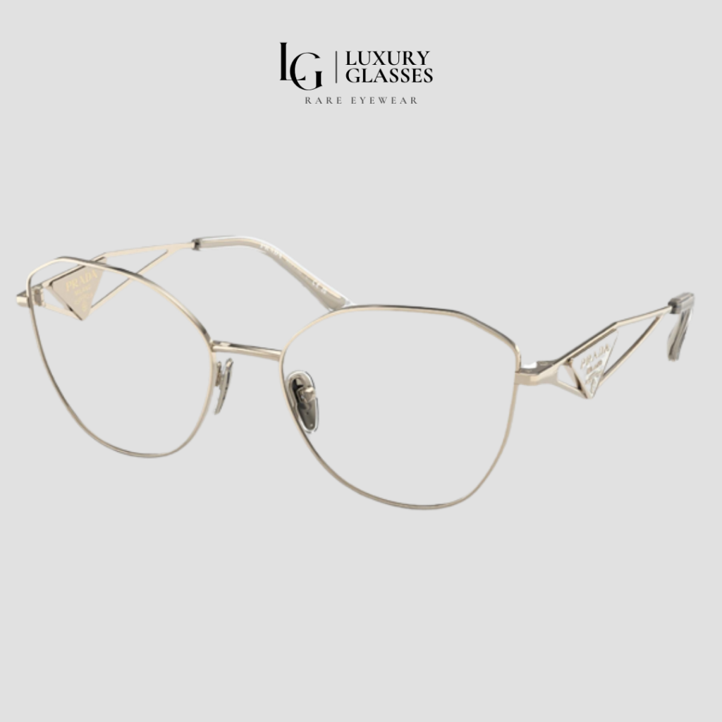 PRADA PR 52ZV ZVN1O1 PALE GOLD – 55-18-145 (1)