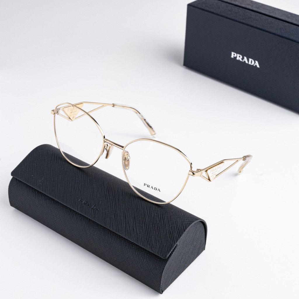 PRADA PR 52ZV ZVN1O1 PALE GOLD – 55-18-145 (2)