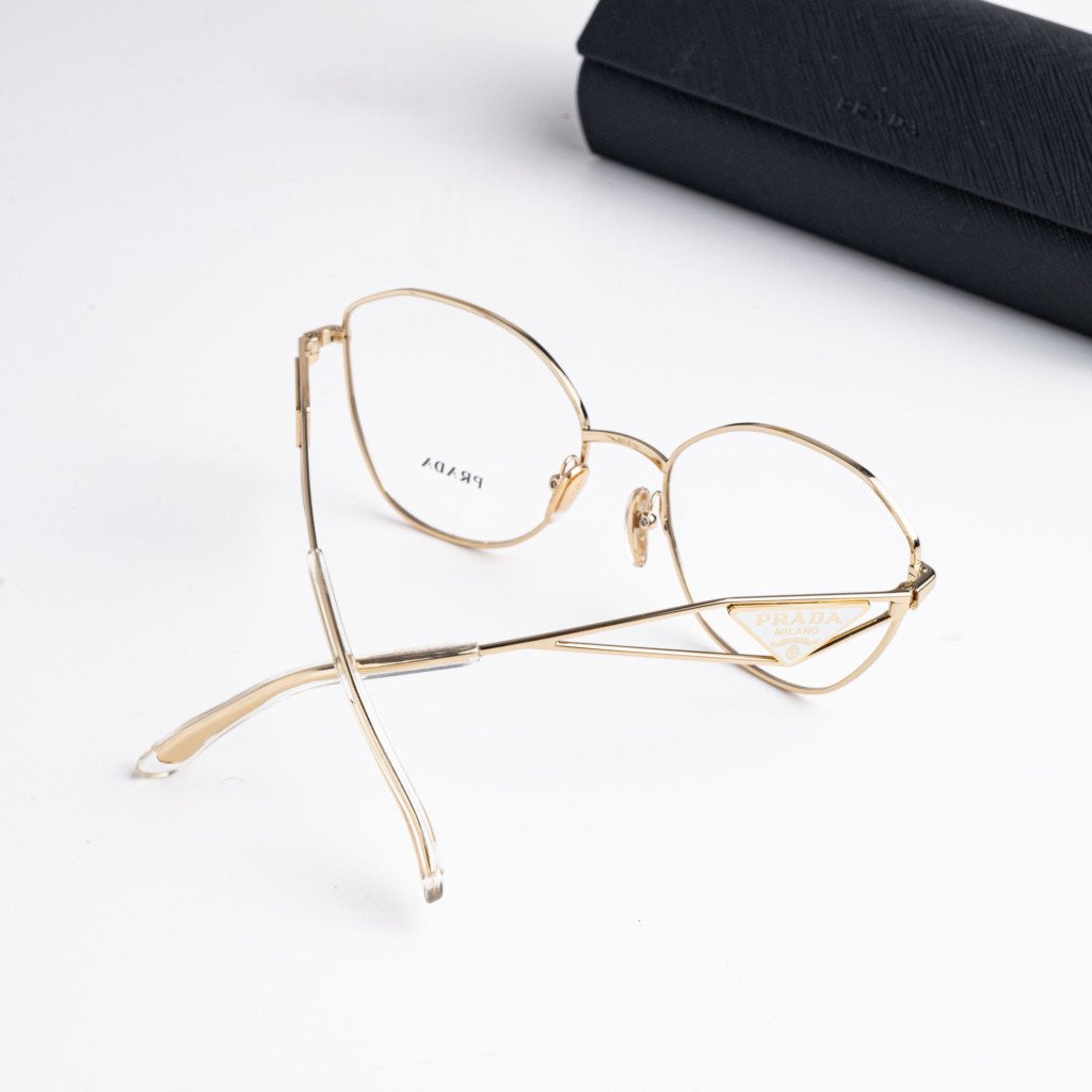 PRADA PR 52ZV ZVN1O1 PALE GOLD – 55-18-145 (4)