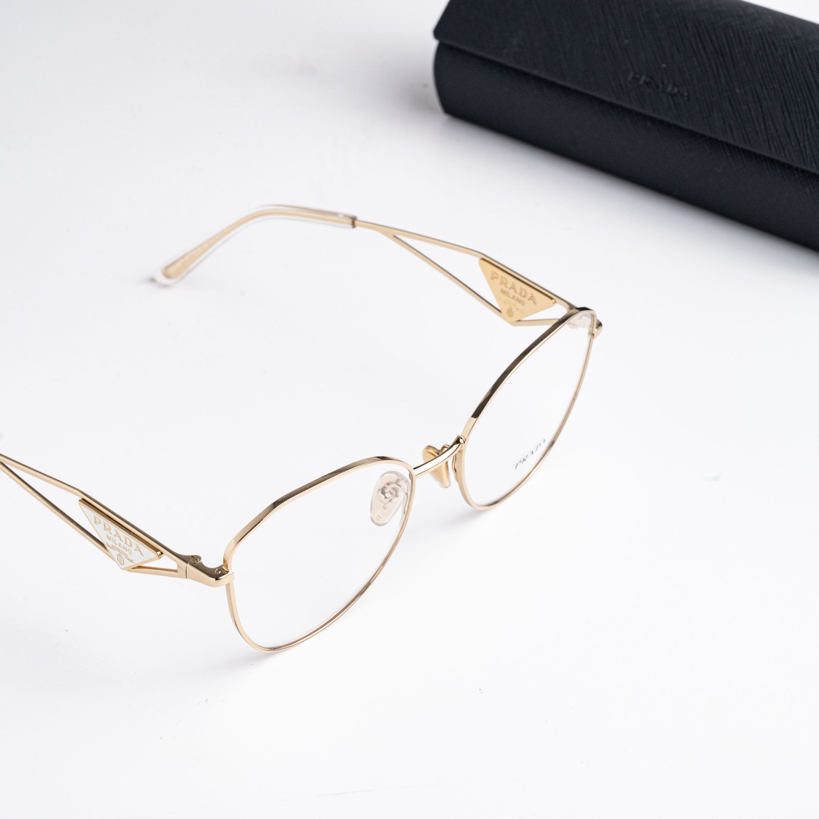 PRADA PR 52ZV ZVN1O1 PALE GOLD – 55-18-145 (5)