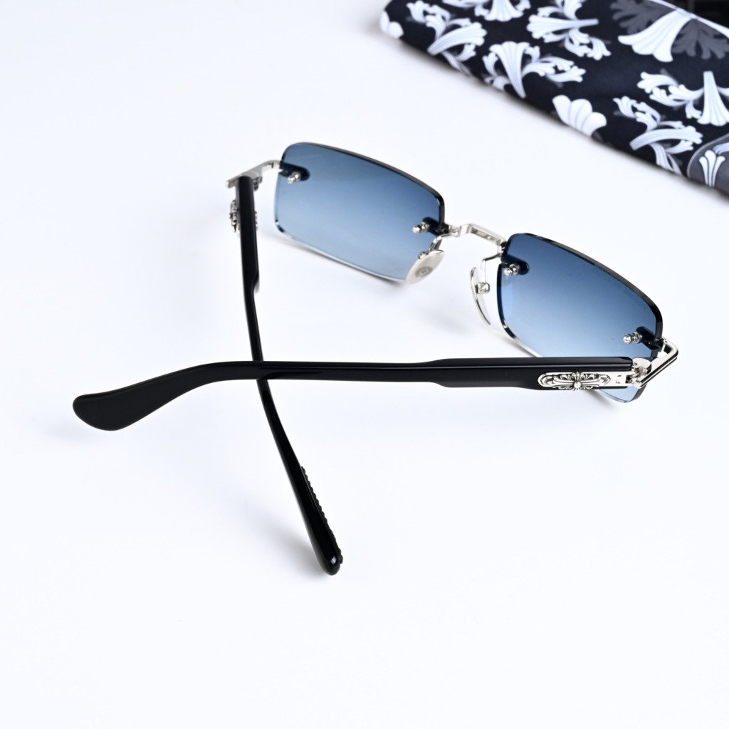 CHROME HEARTS DEEP I SHINY SILVER BLACK PLASTIC – SUN – 54_21_146 (5)