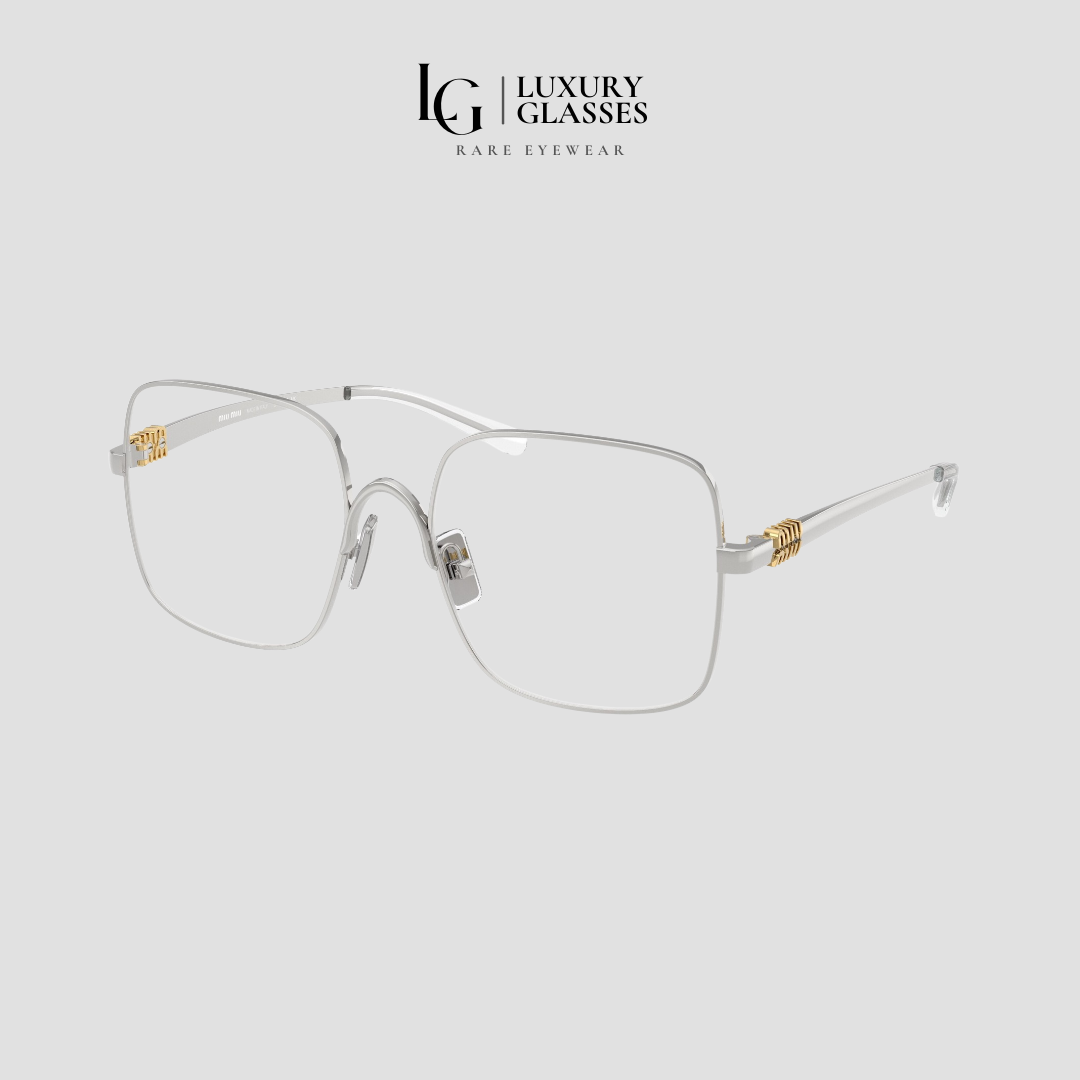 MIU MIU MU 51YV 1BC1O1 SILVER