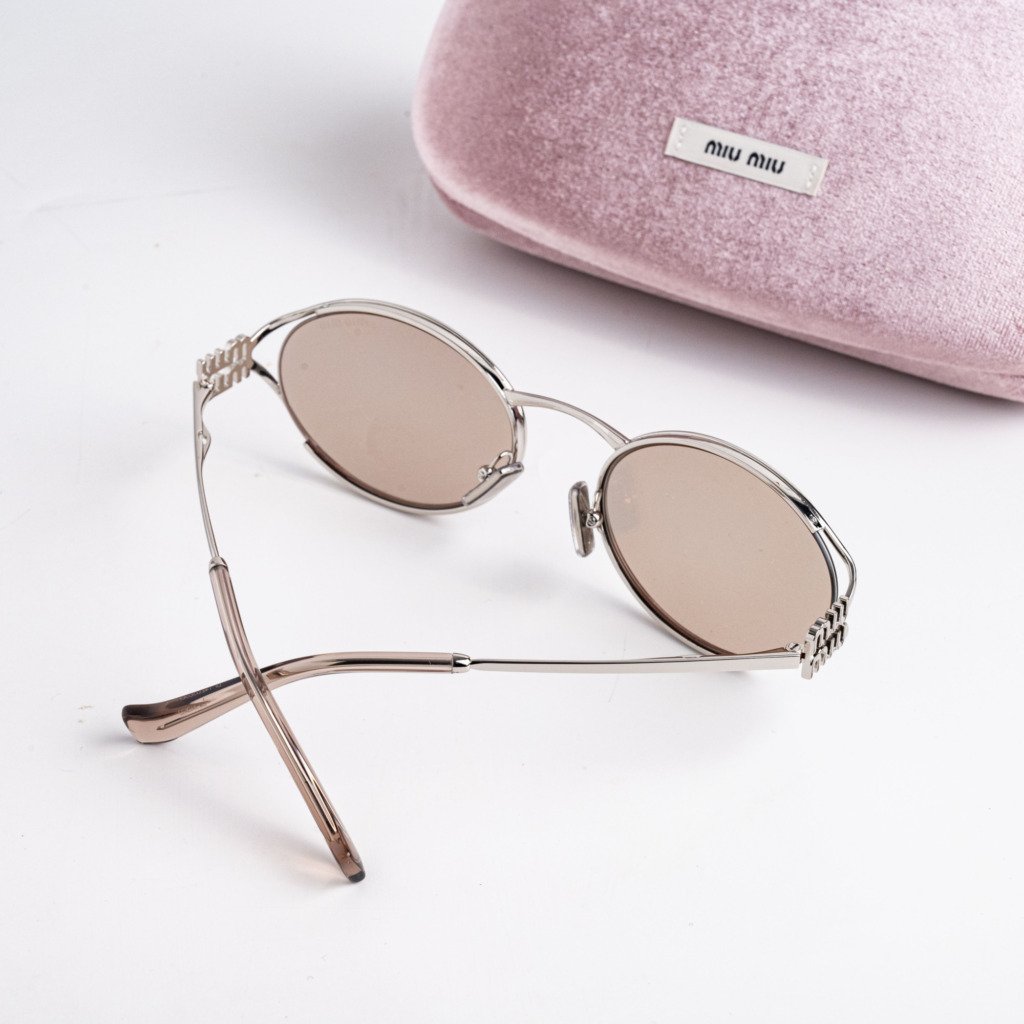 MIU MIU 0MU 52YS 1BC10F SILVER PALE GOLD – 54_21_125
