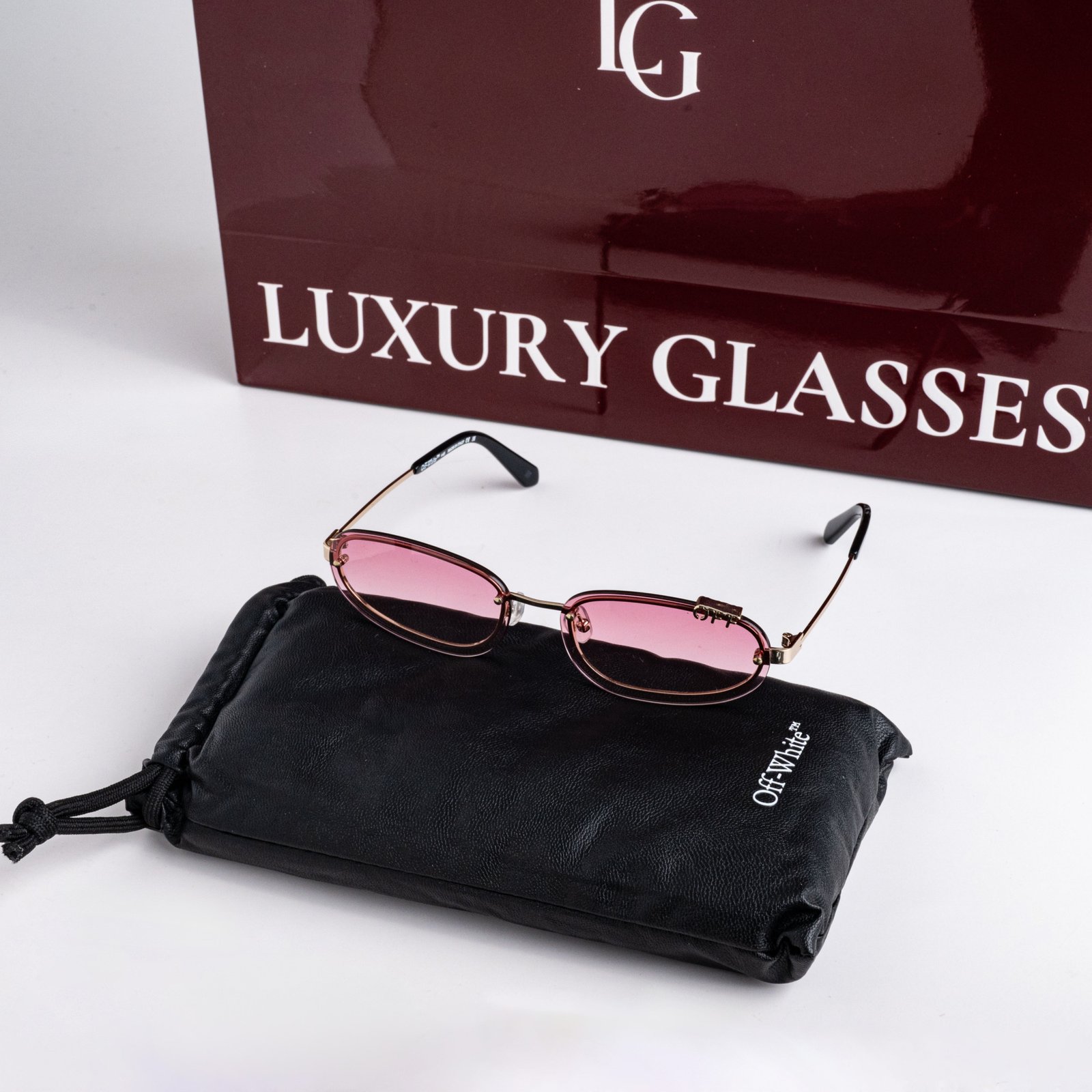 OFF WHITE MIAMI OERI13MC99MET0017627 GOLD GRADIENT RED