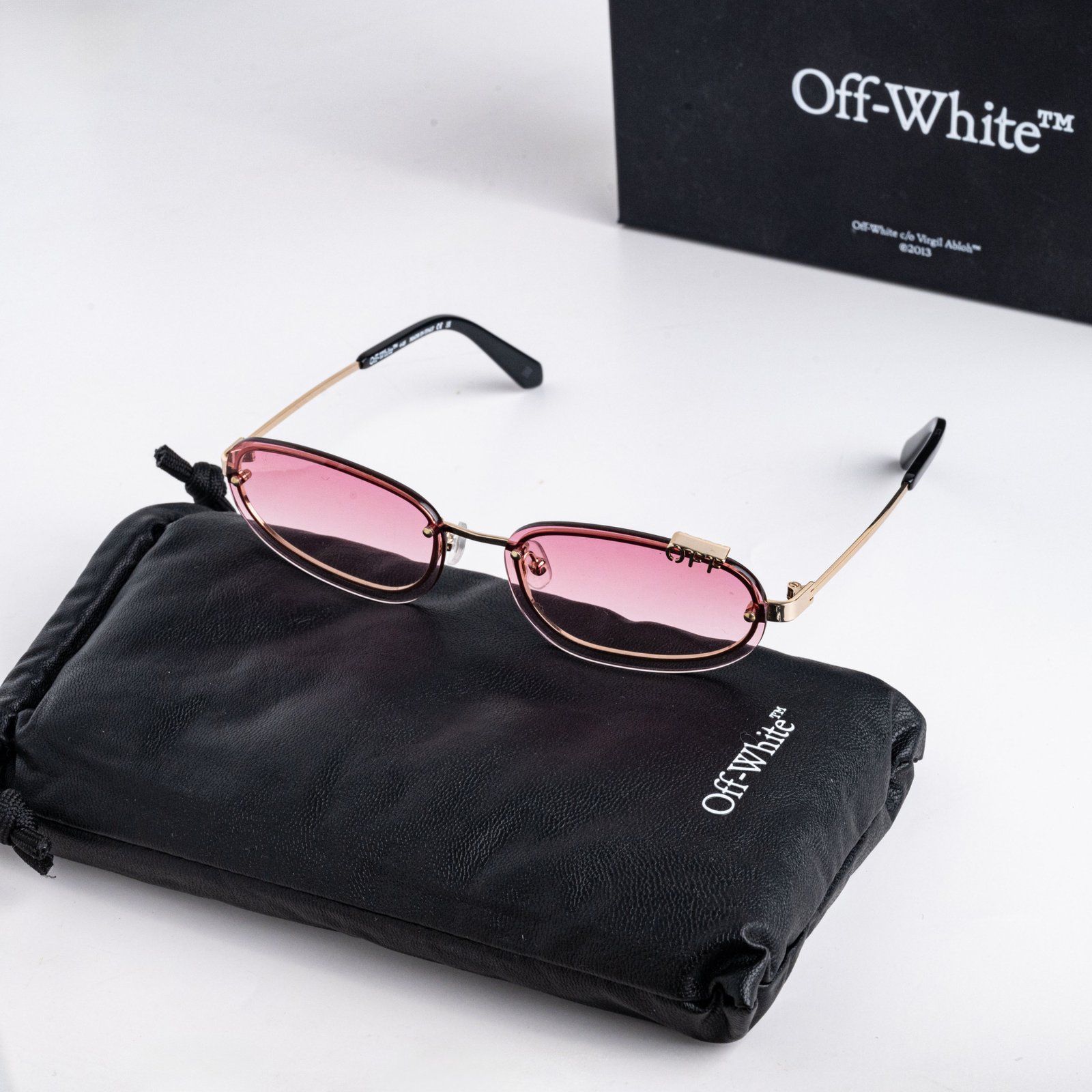 OFF WHITE MIAMI OERI13MC99MET0017627 GOLD GRADIENT RED – 60_15_145(4)