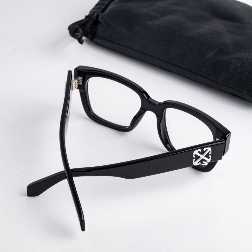 OFF WHITE OPTICAL STYLE 59 OERI072S23MET0017207 BLACK- 52_19_145