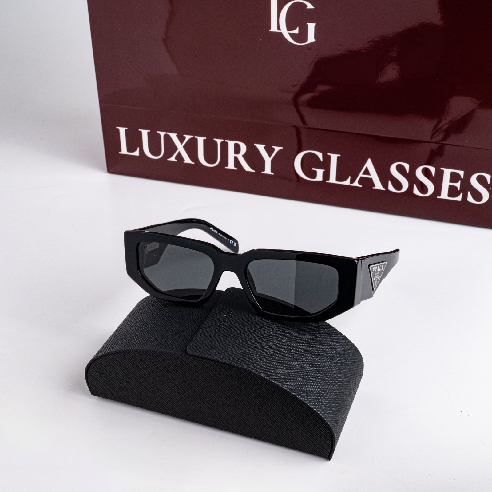 PRADA PR 09ZS 1AB5S0 BLACK DARK GREY