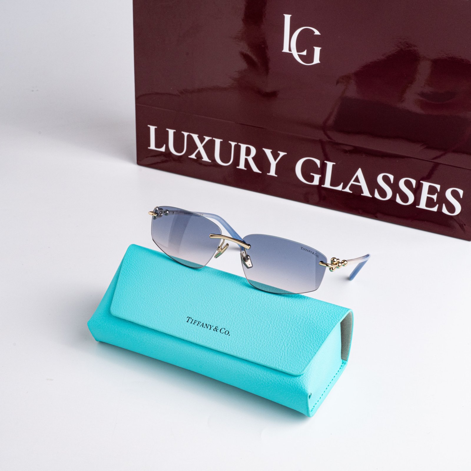 TIFFANY & CO TF3114 619116 PALE GOLD LIGHT BROWN