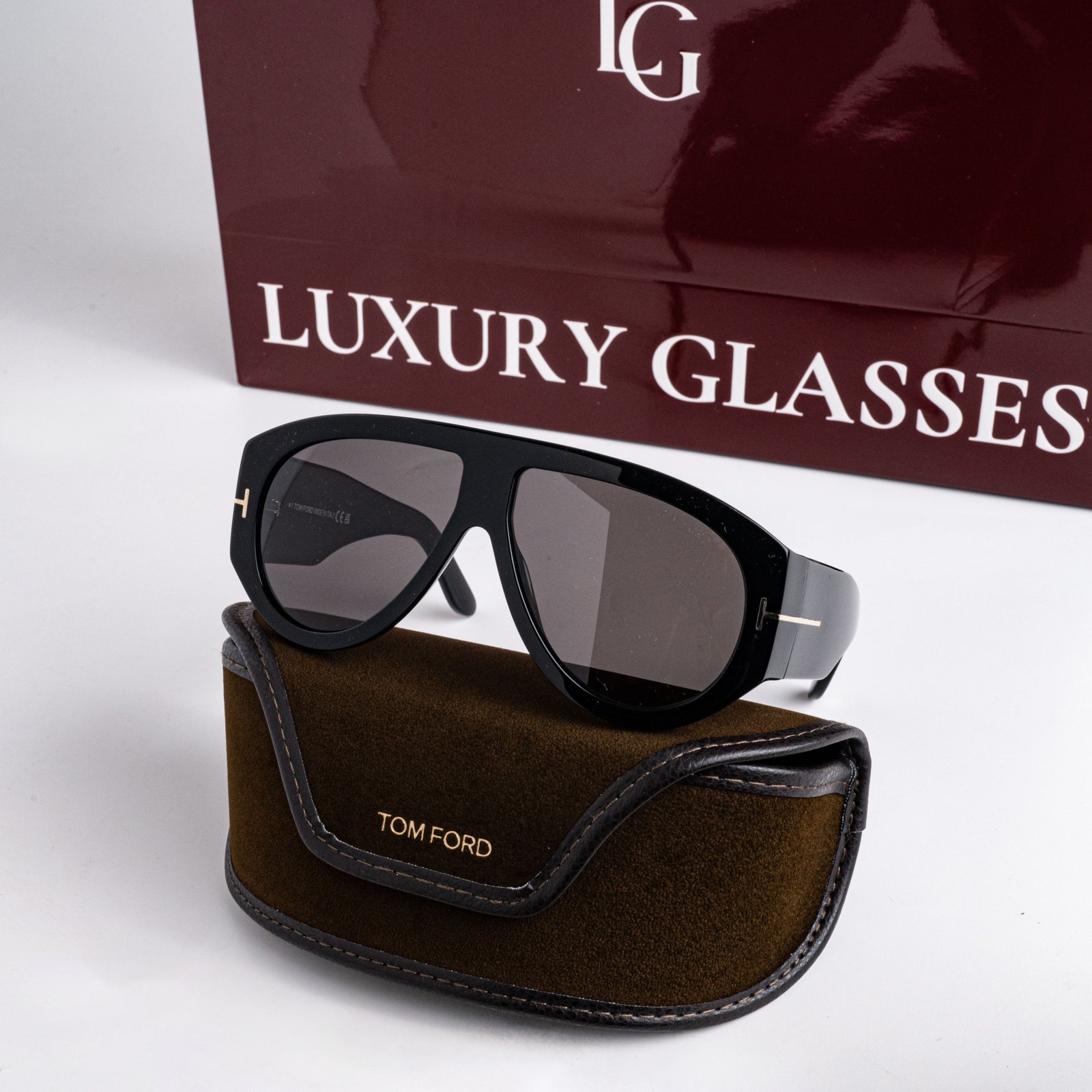 TOM FORD BRONSON FT1044 01A BLACK DARK GREY