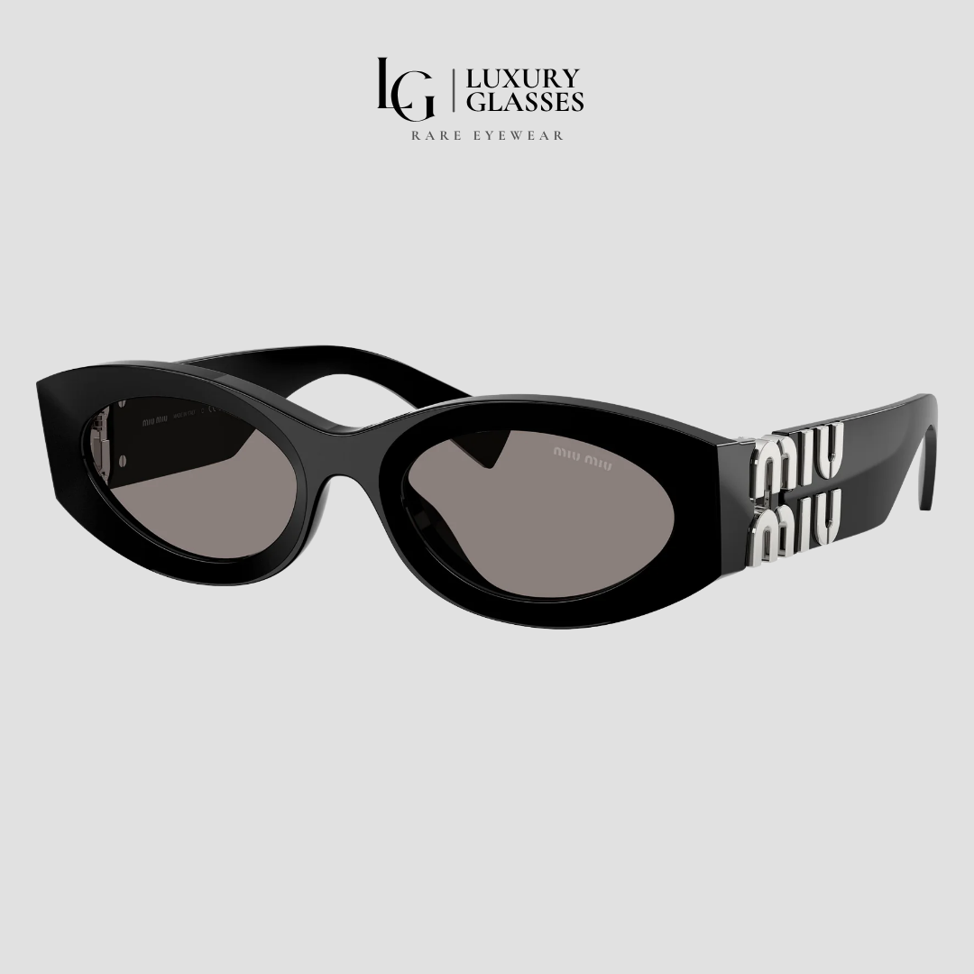 MIU MIU MU 11WS 16K80Q BLACK DARK GREY