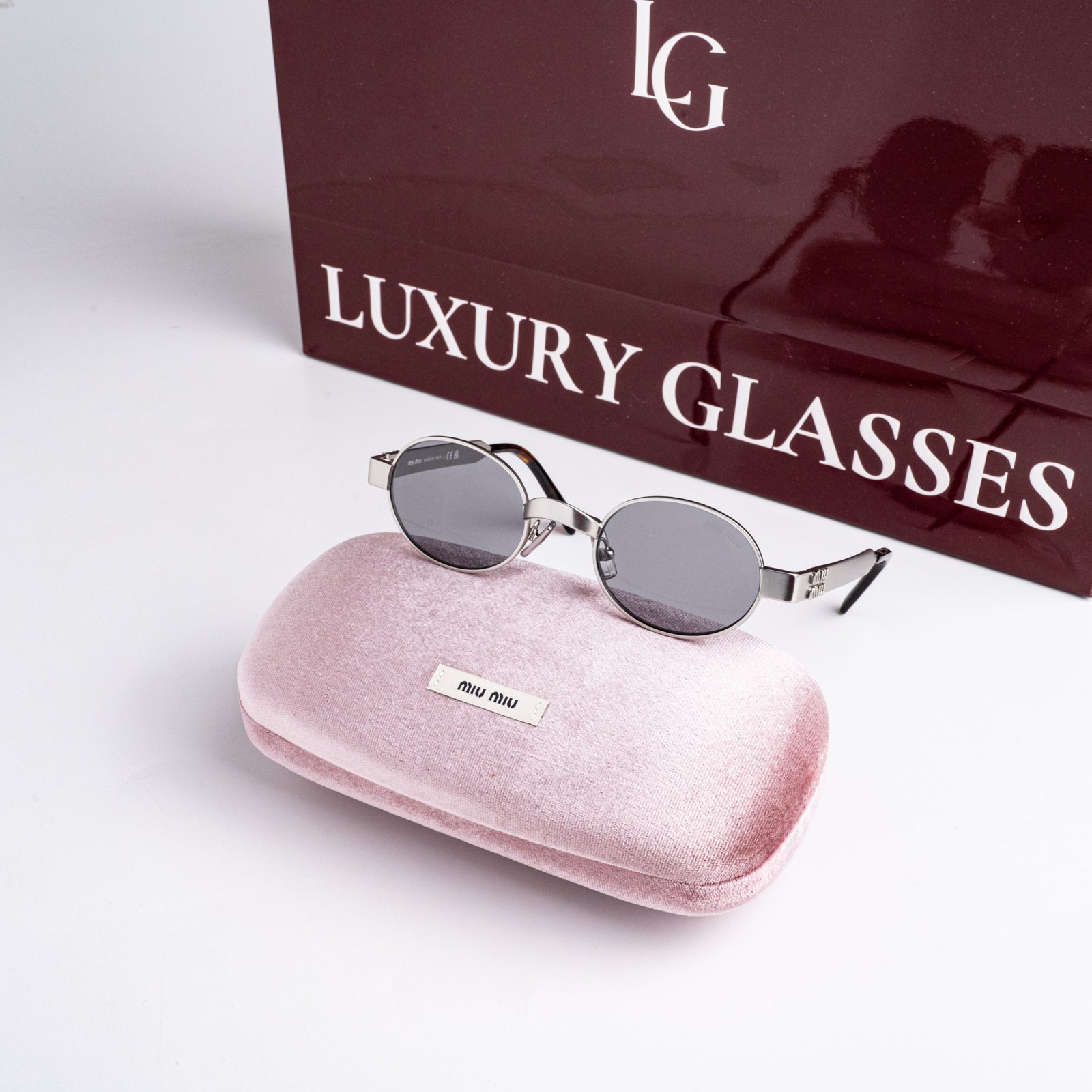 MIU MIU MU B51S 21M50Q OLD SILVER GREY
